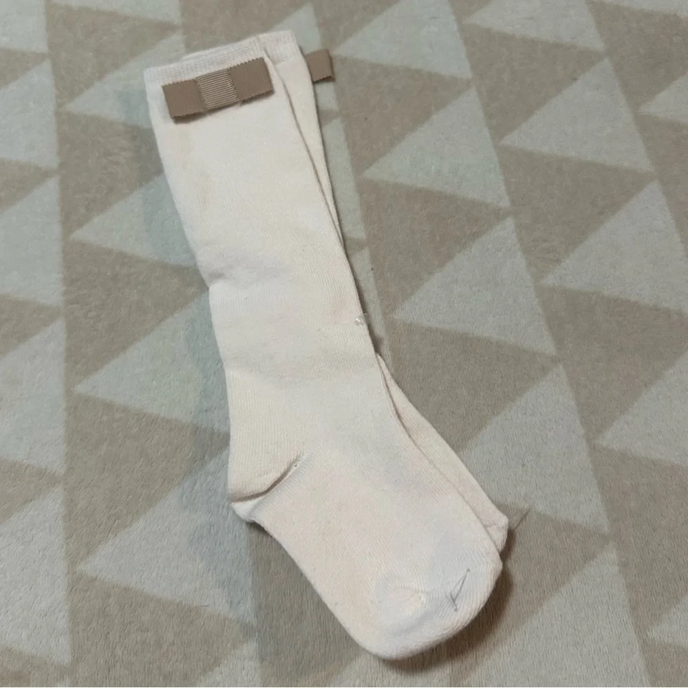 NWOT j crew Girls' grosgrain bow knee-highs